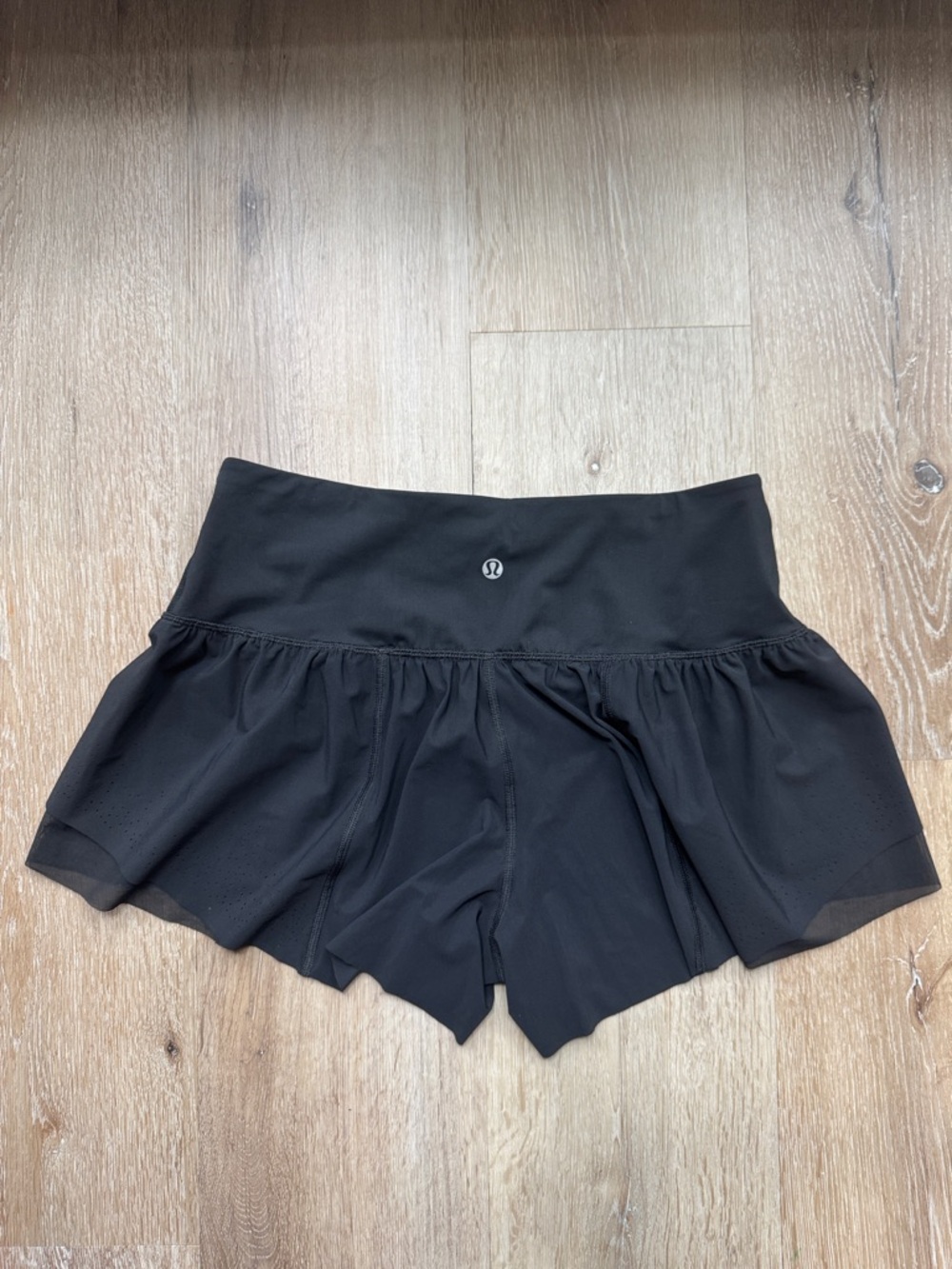 lululemon athletica Black Athletic Skort with Built-In Shorts
